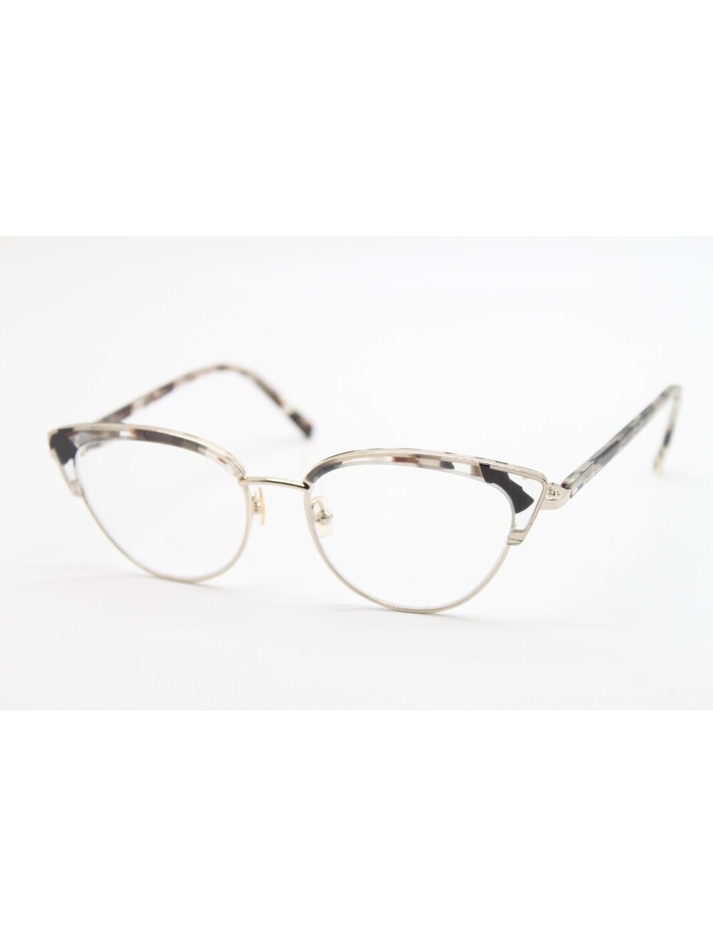 NEW VERA WANG V568 TORTOISE BROWN SILVER AUTHENTIC EYEGLASSES 51-17